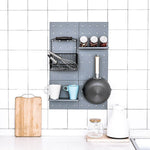 Kitchen Pegboard Modular Plastic Nail-Free Wall Mounting