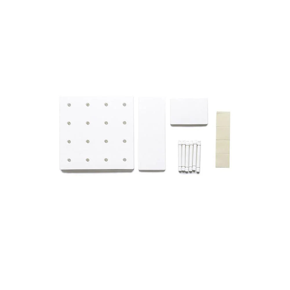 Kitchen Pegboard Modular Plastic Nail-Free Wall Mounting