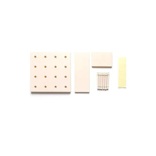 Kitchen Pegboard Modular Plastic Nail-Free Wall Mounting