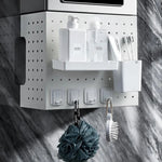 Kitchen Pegboard Storage Rack Wall-Mounted Customizable Space-Saving