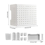 Kitchen Pegboard Storage Rack Wall-Mounted Customizable Space-Saving