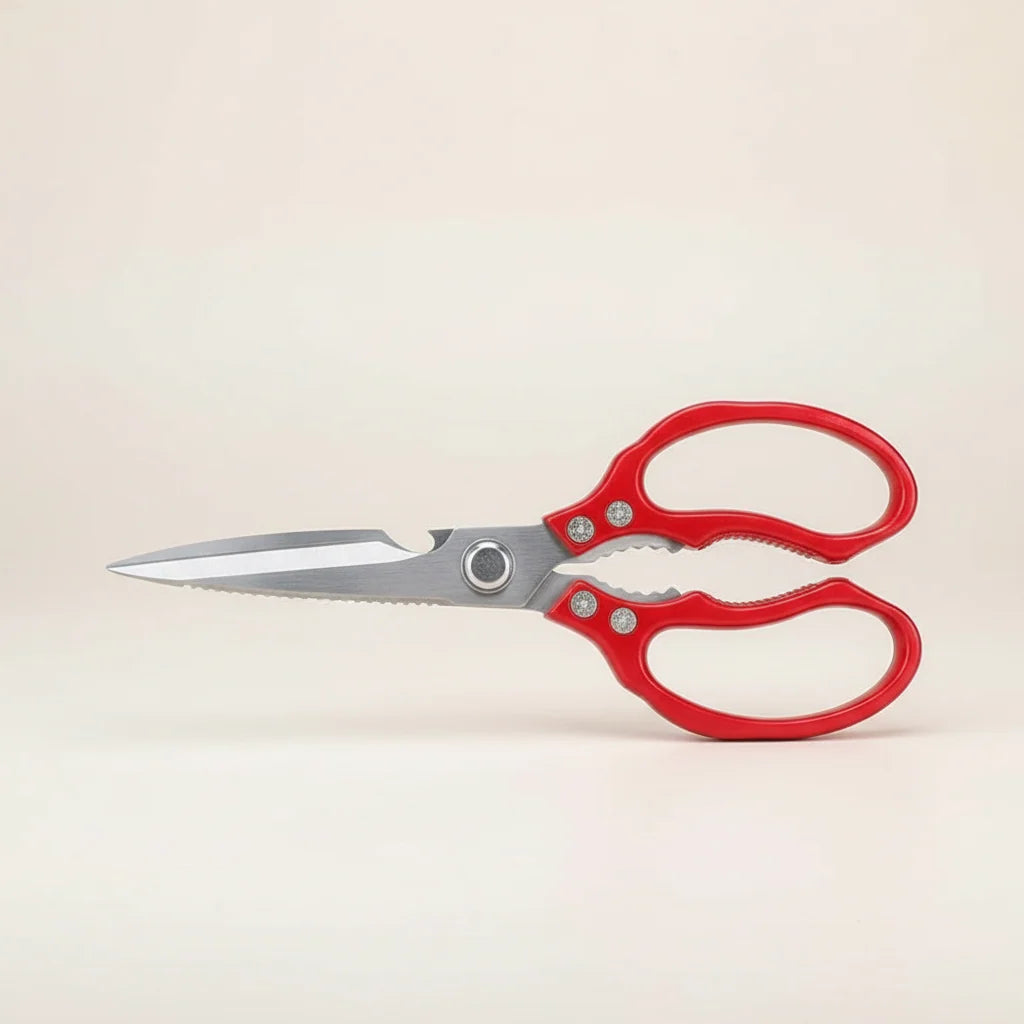Kitchen Scissors Sharp Stainless Steel Ergonomic Aluminum Grip