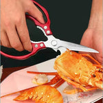 Kitchen Scissors Sharp Stainless Steel Ergonomic Aluminum Grip