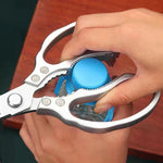 Kitchen Scissors Sharp Stainless Steel Ergonomic Aluminum Grip