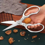 Kitchen Scissors Sharp Stainless Steel Ergonomic Aluminum Grip