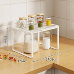 Kitchen Shelf Riser Expandable Ventilated Metal Mesh