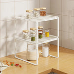 Kitchen Shelf Riser Expandable Ventilated Metal Mesh