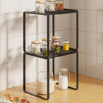 Kitchen Shelf Riser Expandable Ventilated Metal Mesh