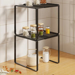 Kitchen Shelf Riser Expandable Ventilated Metal Mesh