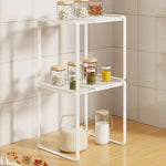 Kitchen Shelf Riser Expandable Ventilated Metal Mesh