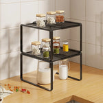 Kitchen Shelf Riser Expandable Ventilated Metal Mesh
