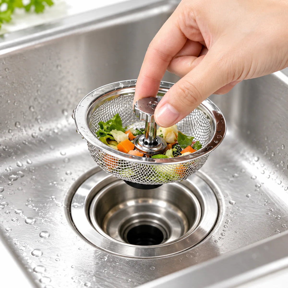 Kitchen Sink Strainer Stainless Steel Strainer & Stopper