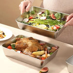 Kitchen Storage Container Stainless Steel Magnetic Lid