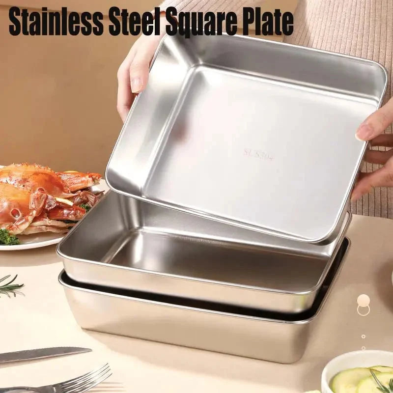 Kitchen Storage Container Stainless Steel Magnetic Lid