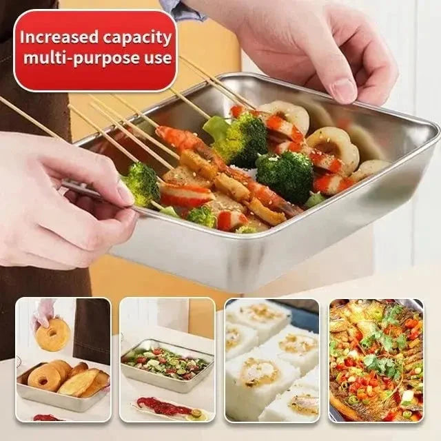 Kitchen Storage Container Stainless Steel Magnetic Lid