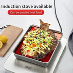 Kitchen Storage Container Stainless Steel Magnetic Lid