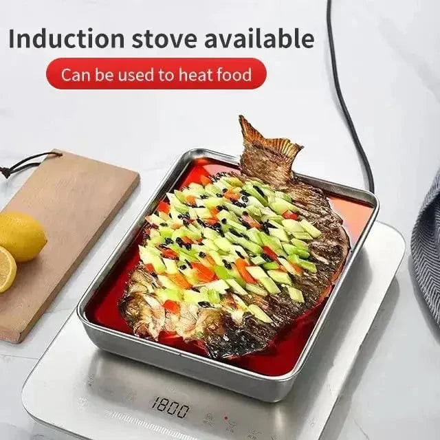 Kitchen Storage Container Stainless Steel Magnetic Lid