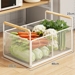 Kitchen Storage Organizer Breathable Rust-Resistant Mesh