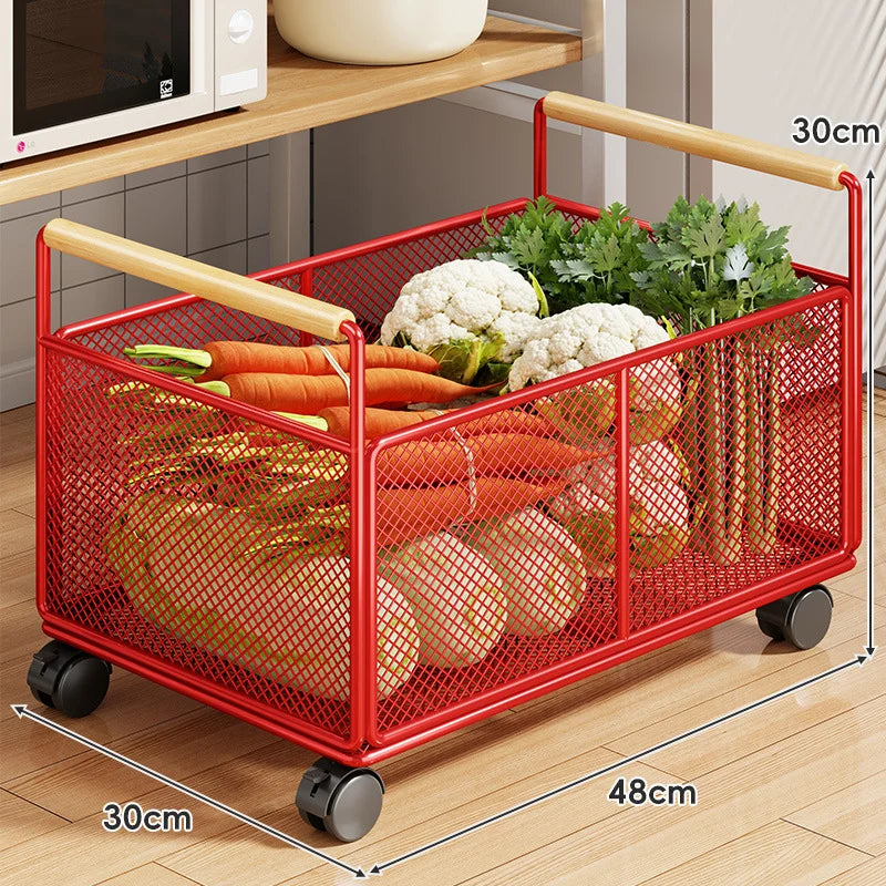 Kitchen Storage Organizer Breathable Rust-Resistant Mesh