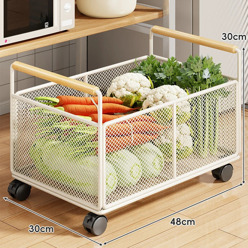 Kitchen Storage Organizer Breathable Rust-Resistant Mesh