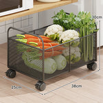 Kitchen Storage Organizer Breathable Rust-Resistant Mesh