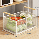 Kitchen Storage Organizer Breathable Rust-Resistant Mesh