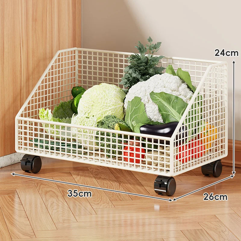 Kitchen Storage Organizer Breathable Rust-Resistant Mesh