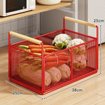 Kitchen Storage Organizer Breathable Rust-Resistant Mesh