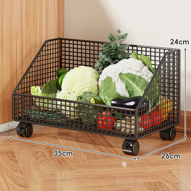 Kitchen Storage Organizer Breathable Rust-Resistant Mesh