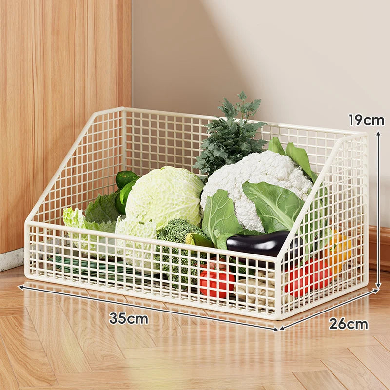 Kitchen Storage Organizer Breathable Rust-Resistant Mesh