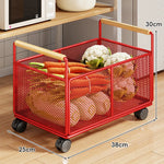 Kitchen Storage Organizer Breathable Rust-Resistant Mesh