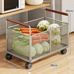 Kitchen Storage Organizer Breathable Rust-Resistant Mesh
