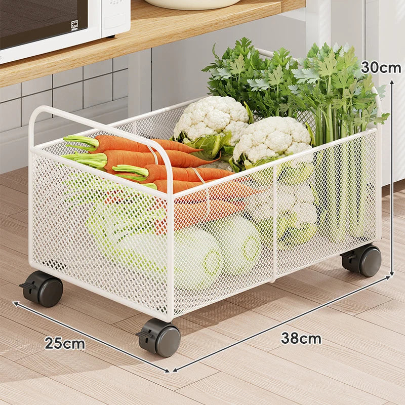 Kitchen Storage Organizer Breathable Rust-Resistant Mesh