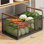 Kitchen Storage Organizer Breathable Rust-Resistant Mesh