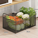 Kitchen Storage Organizer Breathable Rust-Resistant Mesh