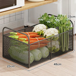 Kitchen Storage Organizer Breathable Rust-Resistant Mesh