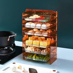 Kitchen Storage Rack 3-Tier Stackable Slide-Out