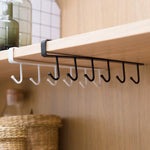 Kitchen Storage Rack Nail-Free Hanging Painted Iron