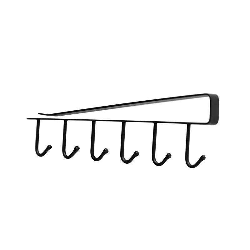 Kitchen Storage Rack Nail-Free Hanging Painted Iron