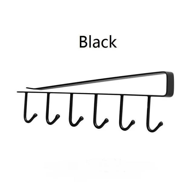 Kitchen Storage Rack Nail-Free Hanging Painted Iron