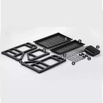 Kitchen Storage Rack Stainless Steel Two-Tier with Drainage Design