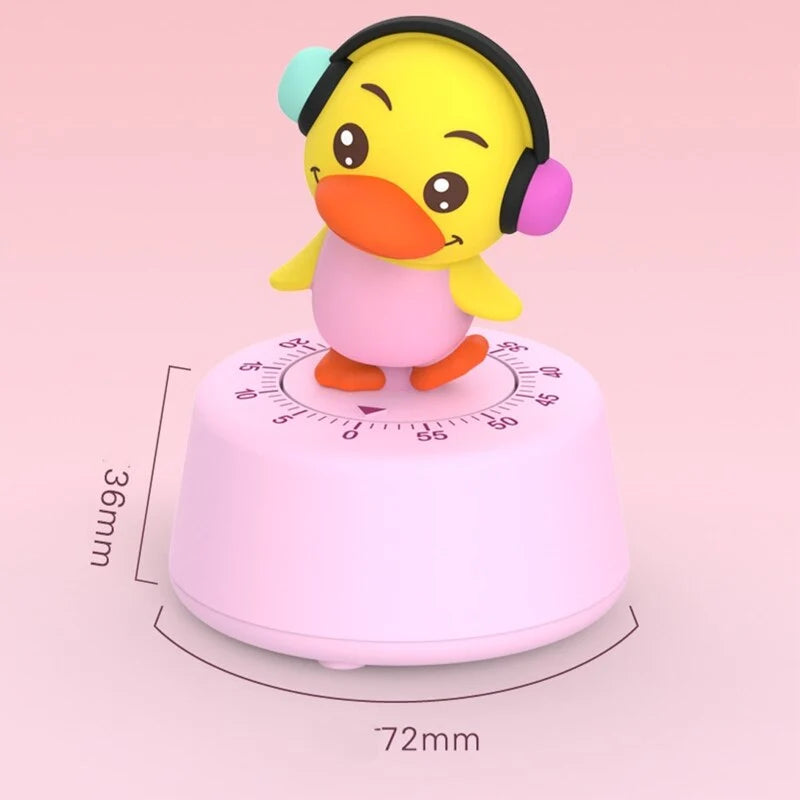 Kitchen Timer Animal-Shaped Mechanical Battery-Free Mini