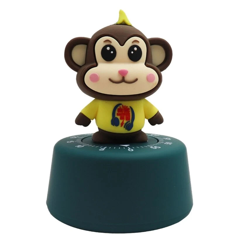 Kitchen Timer Animal-Shaped Mechanical Battery-Free Mini