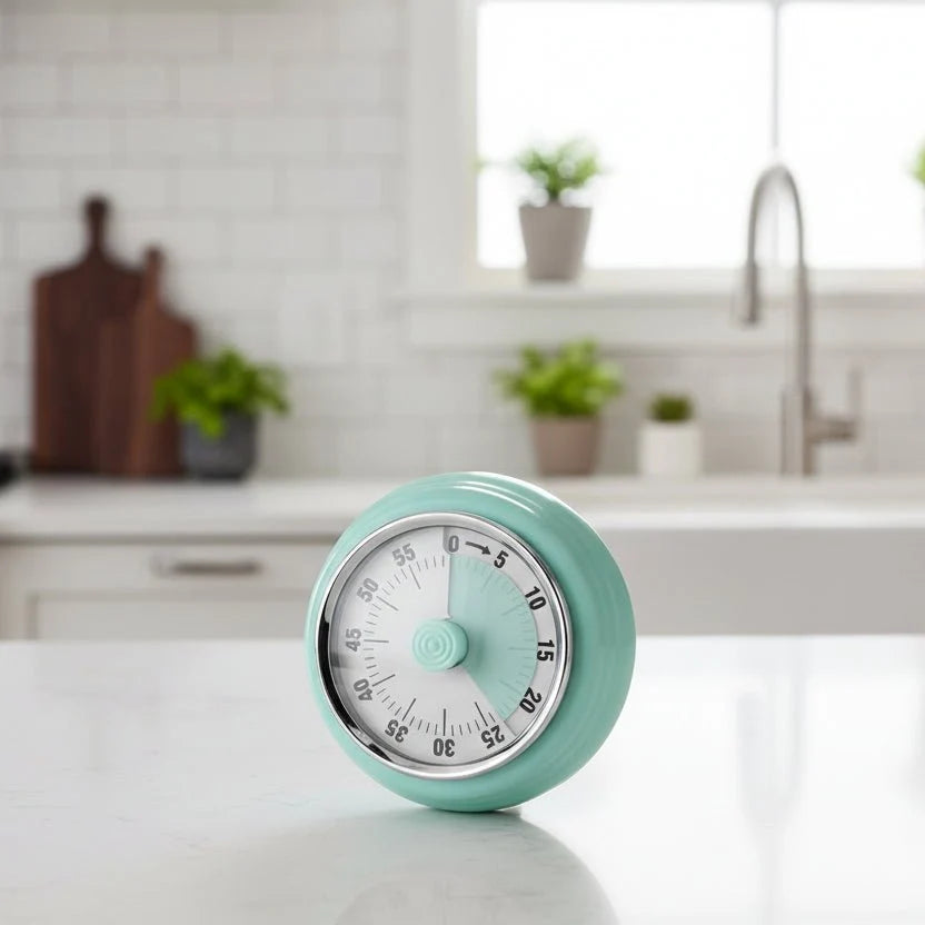 Kitchen Timer Magnetic Back Loud Alarm Clear Display 60-Minute Timer