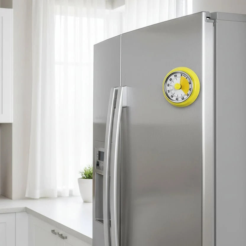 Kitchen Timer Magnetic Back Loud Alarm Clear Display 60-Minute Timer