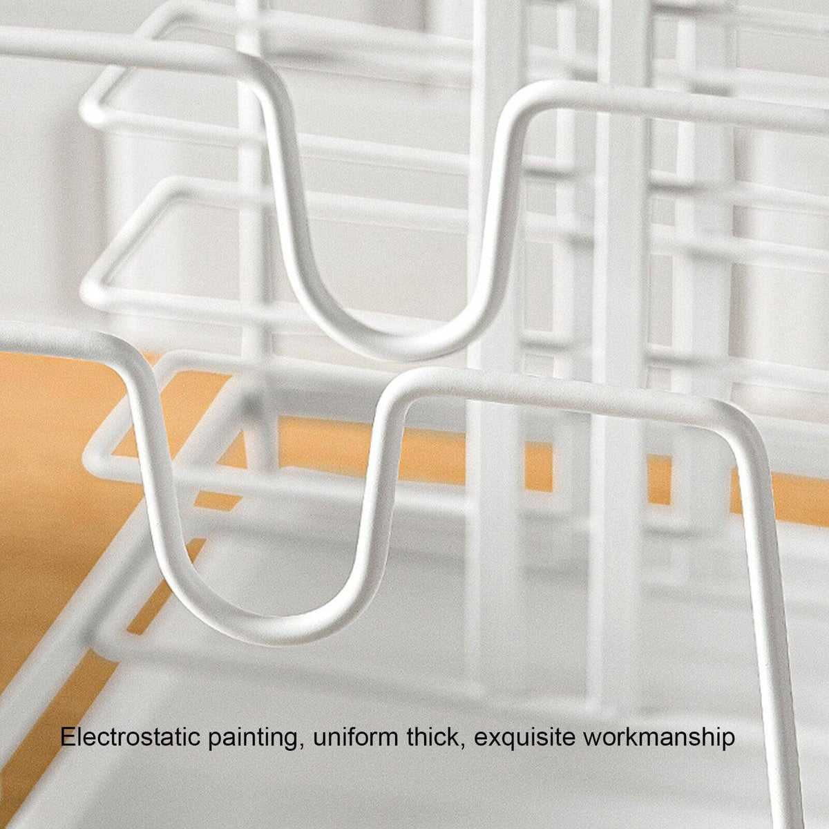 Kitchen Utensil Holder Multi-Compartment with Removable Drain Tray & Lid Rest