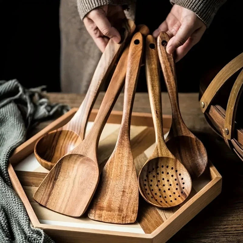 Kitchen Utensil Set Ergonomic Handles Set of 5