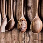 Kitchen Utensil Set Wooden Cookware-Safe Set of 5
