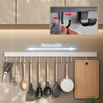 Kitchen Wall Rack No-Drill Rust-Resistant Coated Metal