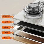 Kitchen Wall Shelf Stainless Steel Suction Cup Mount No-Drill Installation